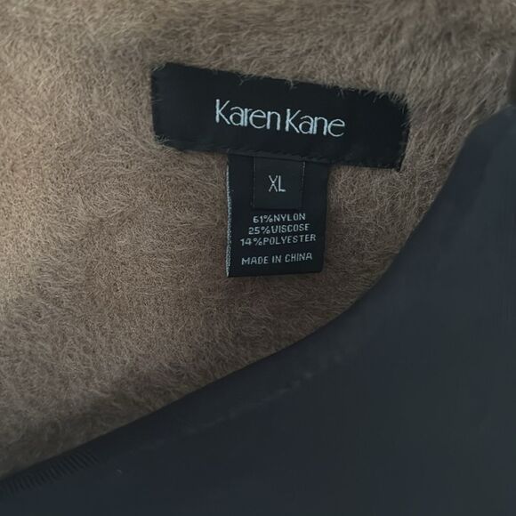 Karen Kane Sweater Coat in Camel - Picture 10 of 11